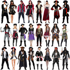 Halloween costume party cosplay Caribbean female pirate costume pirate costume adult Jack Sparrow costume
