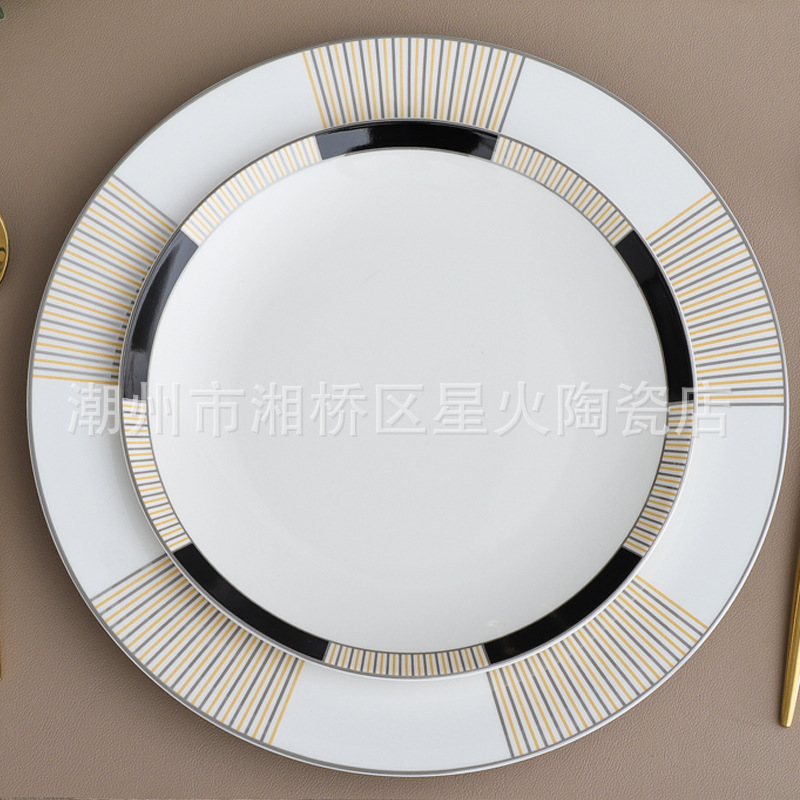 European Style Model Room Tableware Set Sample Room Table Dinner Plate Decoration Western Plate Steak Tableware Decoration Ornaments European Style Model Room Tableware Set Sample Room Table Dinner Plate Decoration Western Plate Steak Tableware Decoration Ornaments