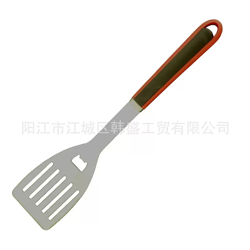 不锈钢硅胶柄防滑烤具三件套户外烧烤用具套装BBQ组合工具