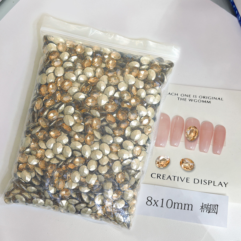 [KKK04-44] champagne Oval 8 * 10mm