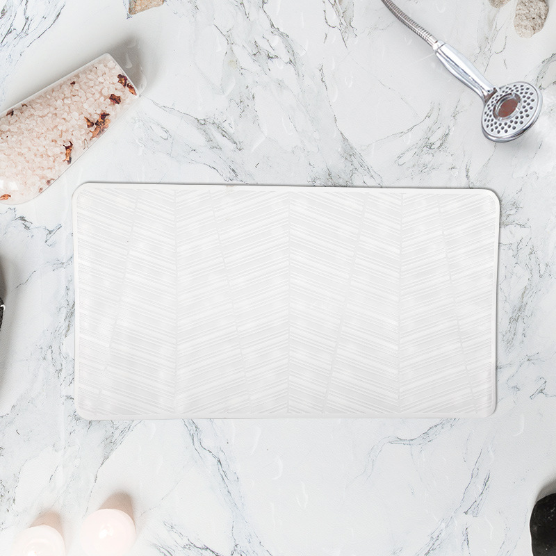 67*37 cuadrado baño antideslizante estera fuerte ventosa TPR alfombra de baño antideslizante alfombra de baño alfombra de bañera