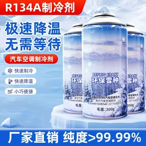 Refrigerant R134a, eco-friendly car air conditioning refrigerant, gross weight 250g