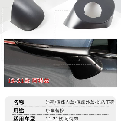 Large field of view rear view auxiliary mirror, rearview mirror housing mirror