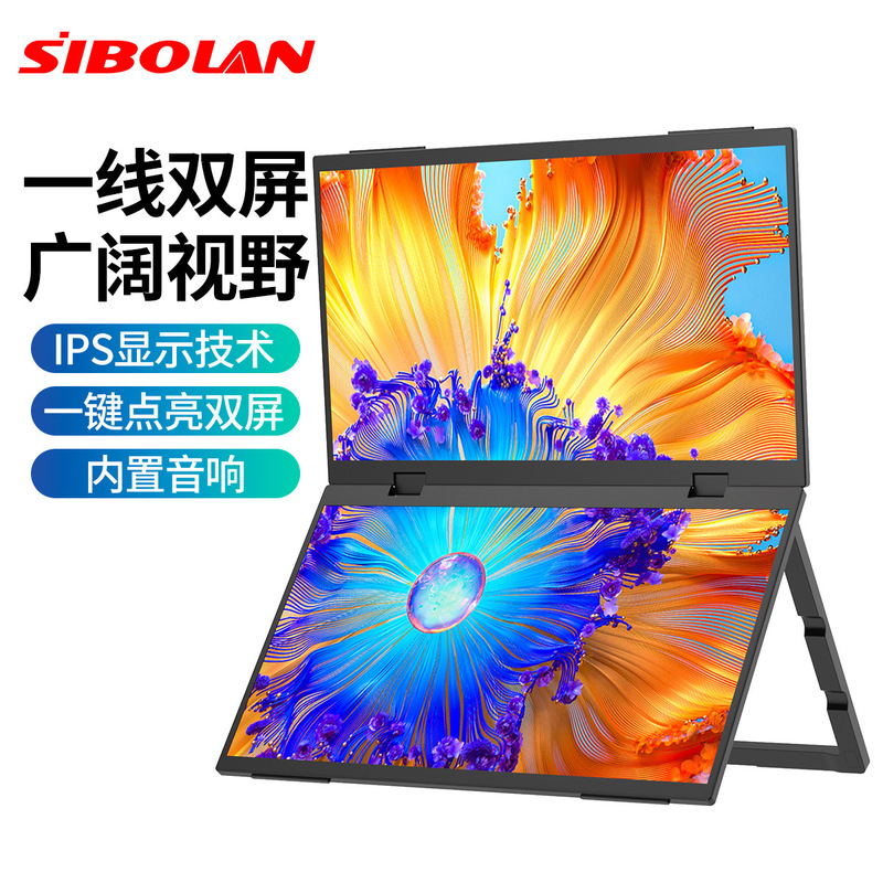 Poland 15.6 inch portable display dual screen mobile phone computer notebook dual screen display factory direct sales