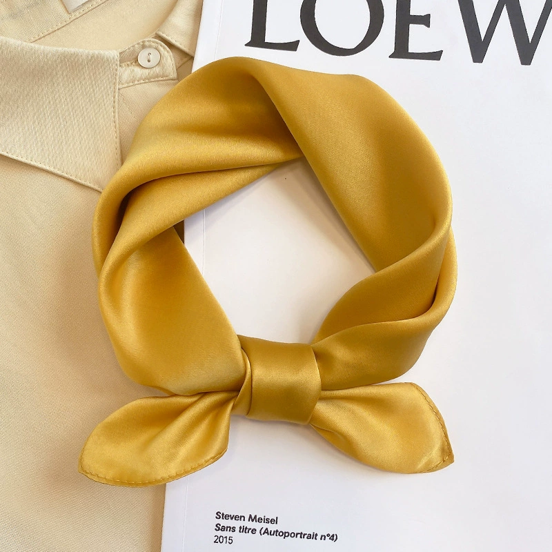 Handkerchief, universal decorations, white thin scarf
