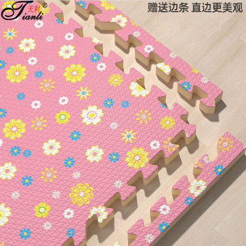 Tianli children's baby crawling mat game mat home thickened puzzle eva splicing foam floor mat 60*60