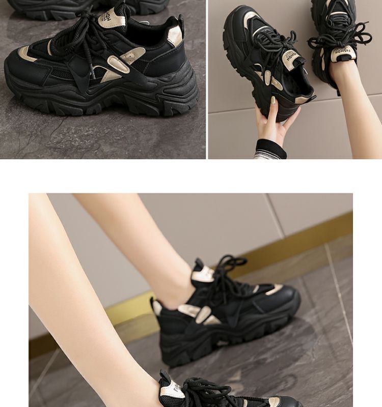 Chaussures de papa pour femmes, nouvelles chaussures à plateforme, chaussures de sport décontractées, chaussures d'étudiant polyvalentes, chaussures à semelles souples, chaussures de voyage antidérapantes_voghion.com