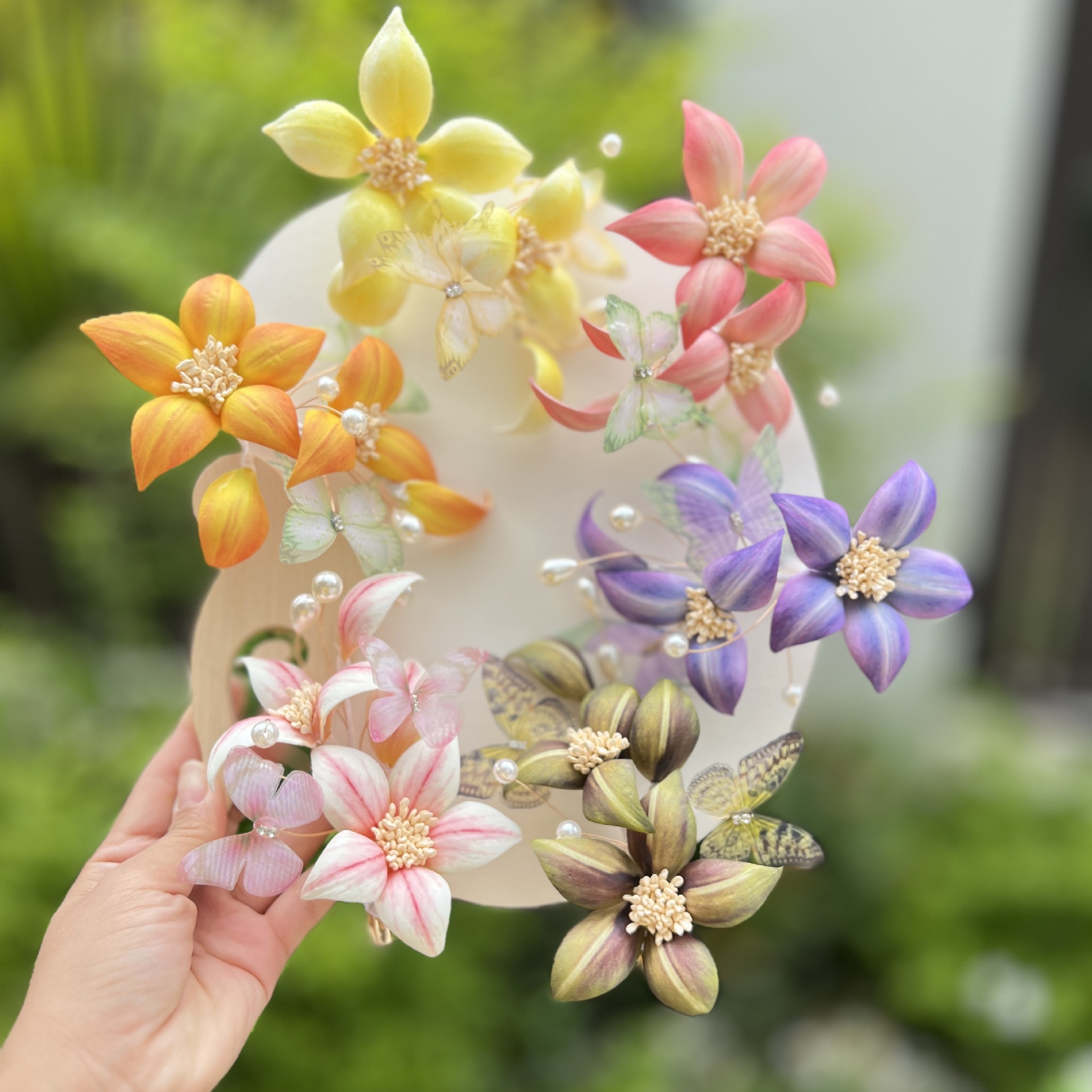 Ancient Style Chinese Style Han Dynasty Beautiful Simulated Flower Hairpin Super Fairy Hair Accessories Hairpin Hairpin Flower Classical Head Flower Silk Flower Hair Accessories