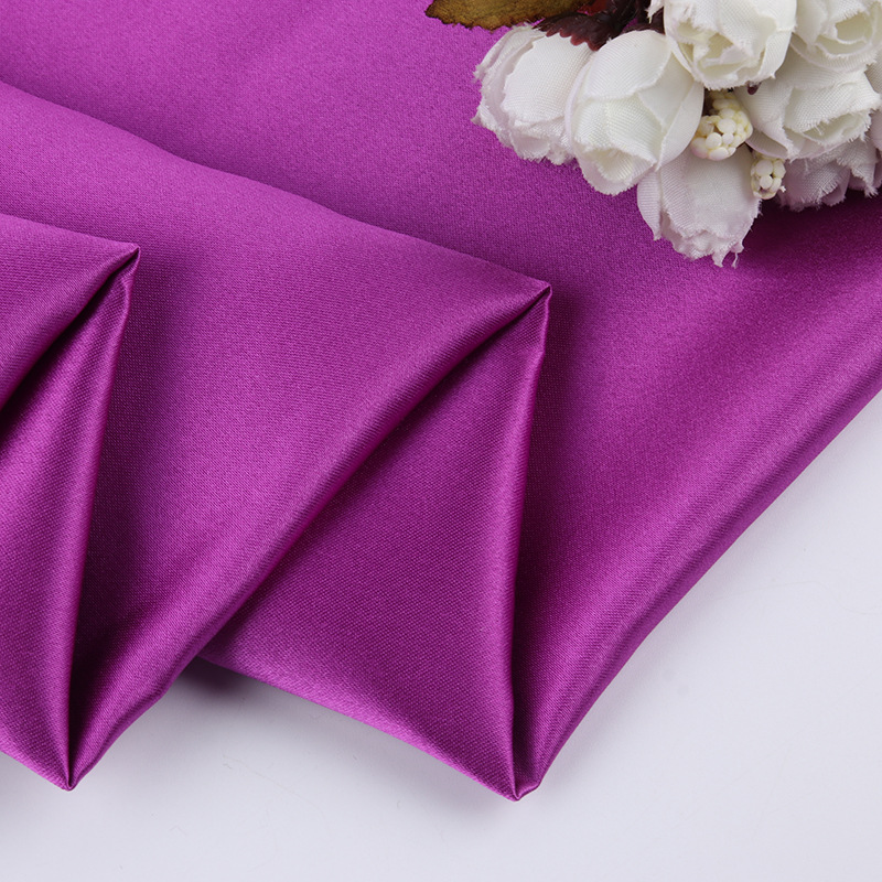 婚紗緞 全滌緞面色丁仿真絲面料 晚禮服女裝連衣裙西服旗袍面料