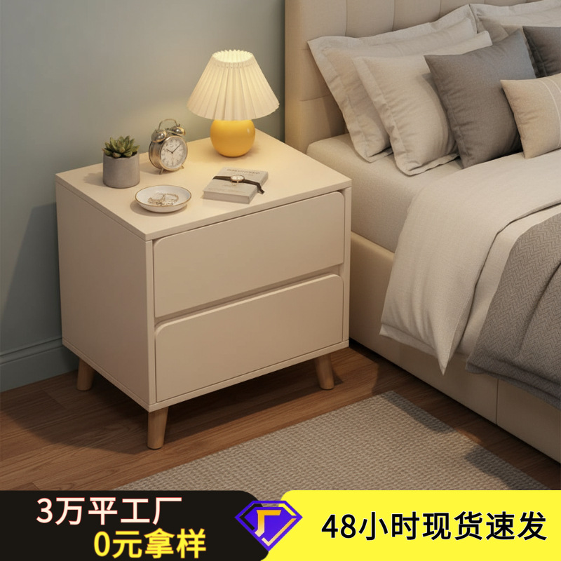 Mesa de cabezal de cama dormitorio doméstico nuevo nórdico cajón gabinete de cabecera de almacenamiento multicapa de gran capacidad de alquiler gabinete de habitación