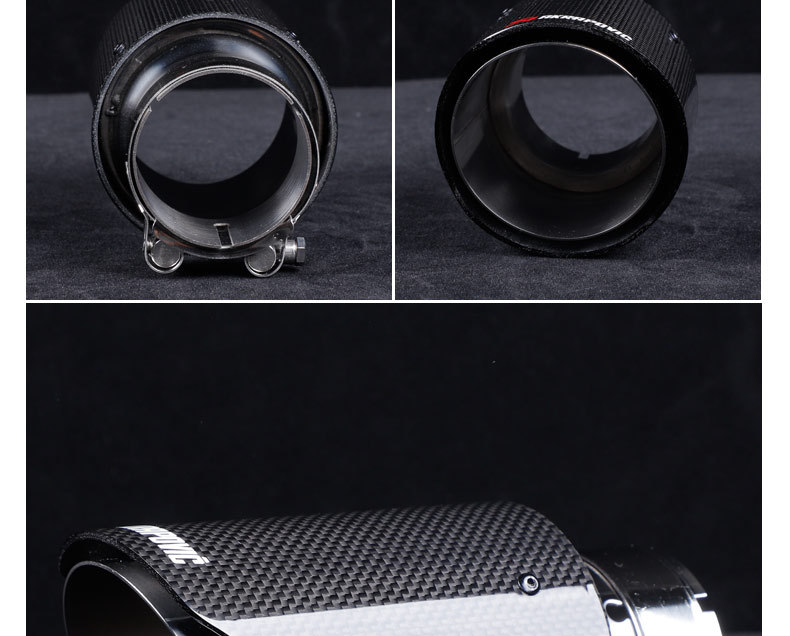 Factory direct sales, high-quality carbon fiber tailpipe for cross-border markets, stainless steel modified exhaust pipe, Scorpio AK tailpipe accessory