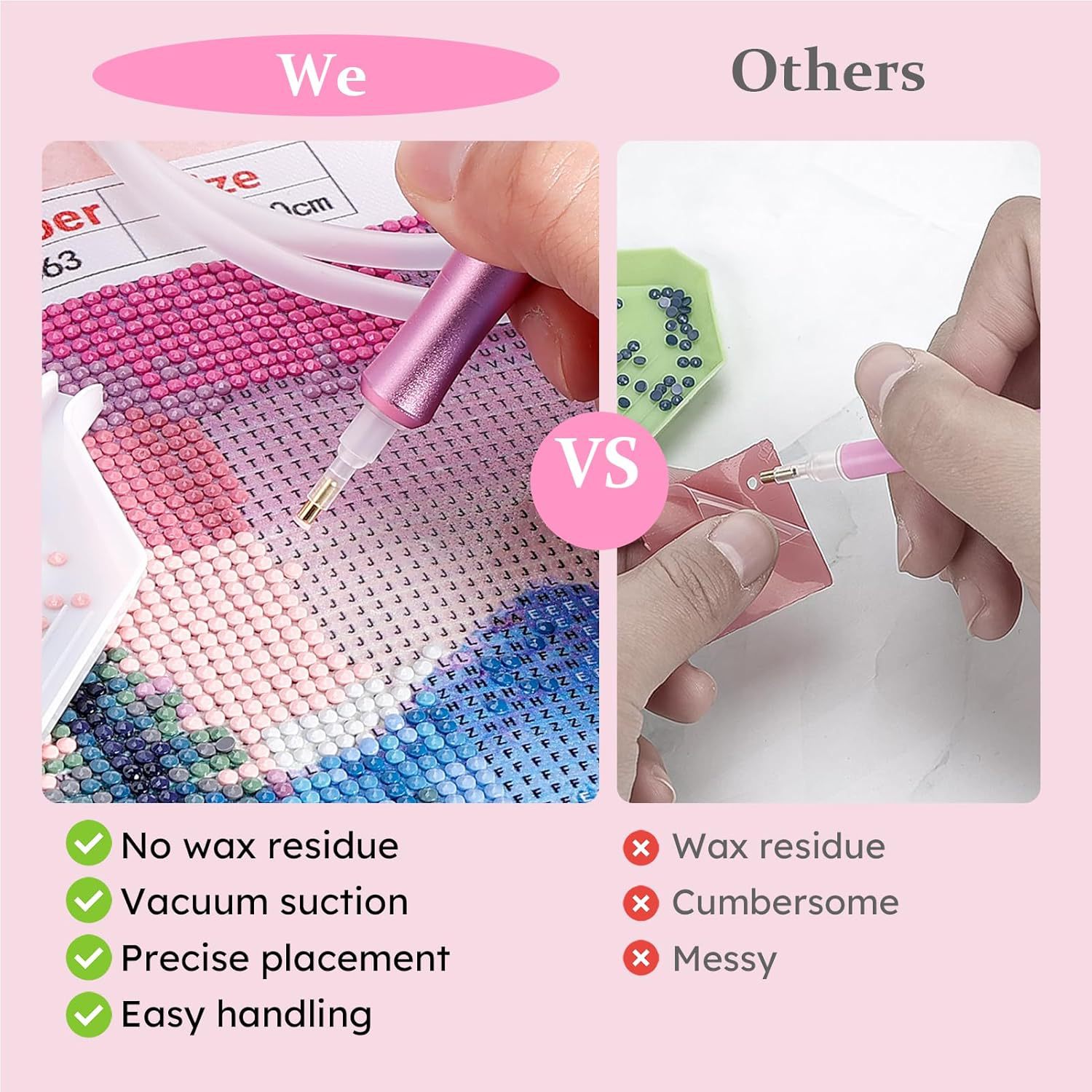 Portable Home Vacuum Electric Diamond Brush Set