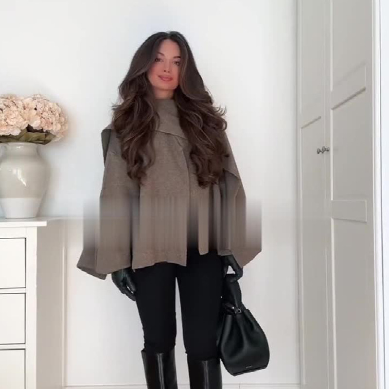 2024 otoño nuevo estilo europeo y americano Amazon transfronterizo explosivo ropa de mujer de color sólido estilo nicho de diseño chaqueta corta