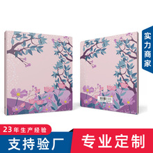 彩色a4文件夹定制pvc打孔4孔活页收纳资料册加宽插页分格收藏册