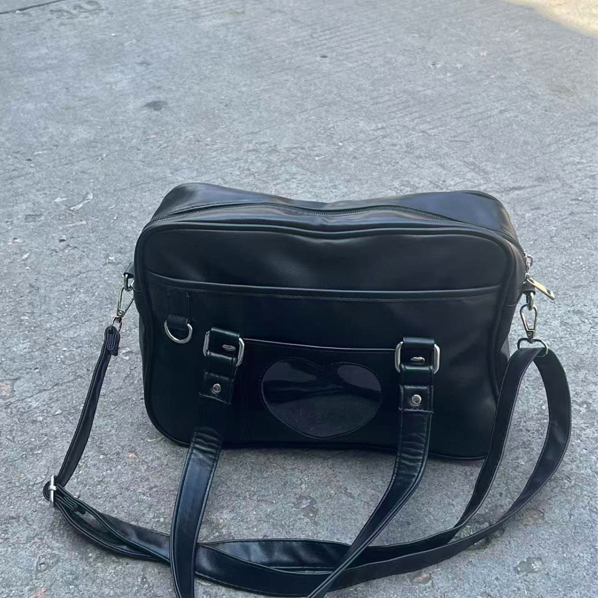 Moda casual jk bolsas uniformes japonesas polivalentes pu bolsas de viaje animadas de dos dimensiones oblicuas jk bolsas de hombro
