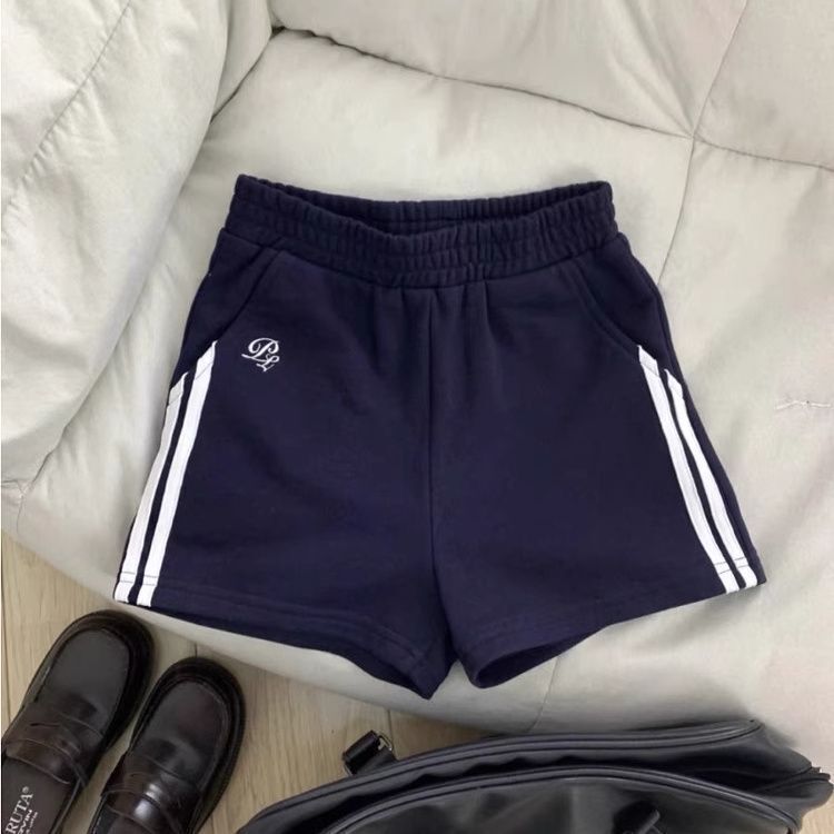 College-style American shorts, loose-fitting, sporty, summer design, casual, slimming, versatile, Japanese-style simple pants, new model for students