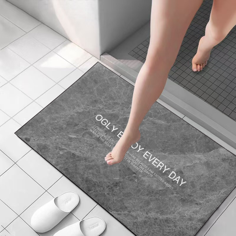 浴室マット入り口珪藻泥吸水滑り止めマットトイレトイレ入戸床マット家庭用マット|undefined