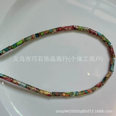 Beads, Bracelet Spacer Beads, Semi-finished – Zərgərlik ara hissələri - 413mm-round-tube