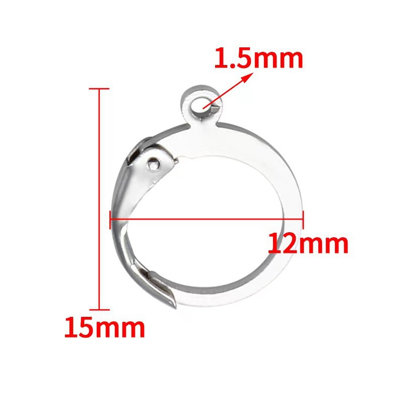 fashionable universal trend geometric earrings stainless steel for…