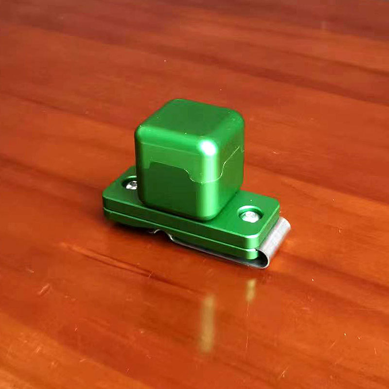 Cinturón cuadrado de aluminio hebilla tipo chocolate tapa metal chocolate clip traje billar varilla cuero cabeza accesorios suministros de billar