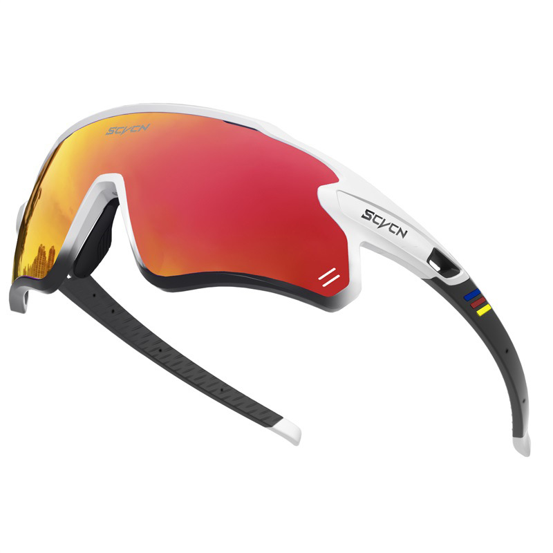 Gafas Polarizadas Deportivas de Ciclismo de TR90, Protección contra Viento y Arena, Apto para Miopía, para Ciclismo