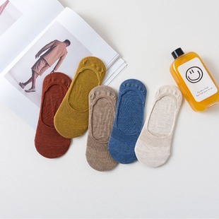 Women's cotton sweat-absorbent socks spring and summer fashion invisible socks trendy Japanese style ankle socks Zhuji socks spring and autumn women's socks