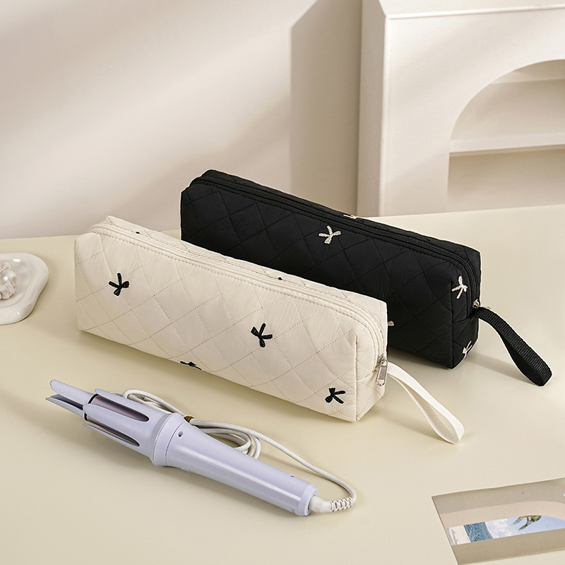 Dyson Floral Hair Dryer Storage Bag Portable Curling Iron Storage Pouch Large Capacity Ins Travel Toiletry Bag