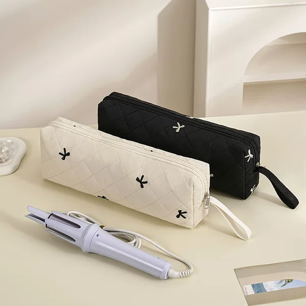 Dyson Floral Hair Dryer Storage Bag Portable Curling Iron Storage Pouch Large Capacity Ins Travel Toiletry Bag