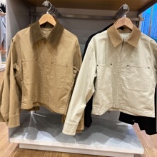 女装休闲拉链短茄克/外套翻领时尚夹克25秋季新款E479208