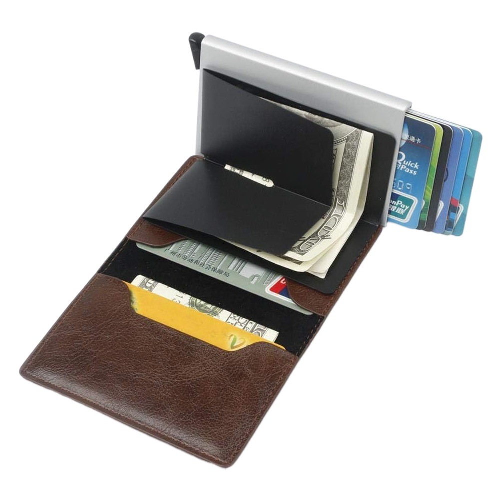 Rfid Anti-Theft Carbon Fiber Men's Wallet Credit Card Holder Men's Wallet Export Multi-Functional Wallet Men Wallet