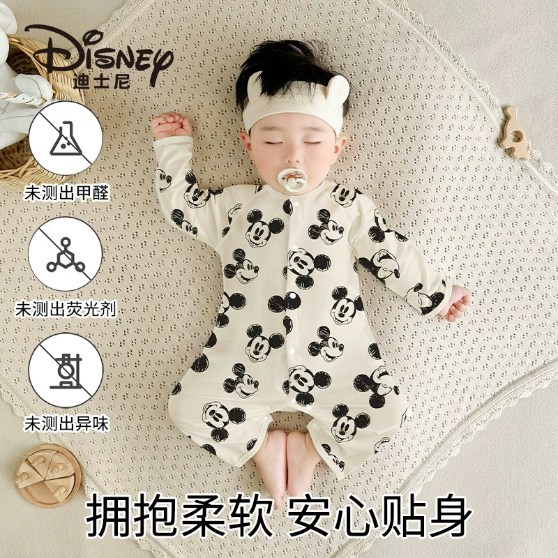 Летний тонкий комбинезон для новорожденных, унисекс, бесшовная одежда для малышей, летний комбинезон с длинными рукавами, костюм для ползания.