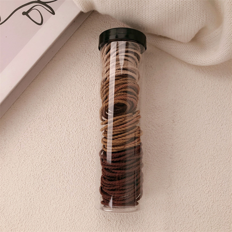 Cintas de goma enlatadas para mujeres de alta elasticidad duradera cuerdas de cabello para el cabello adornamiento de cabello nueva cinta de goma de alta cola de caballo anillo de cabello