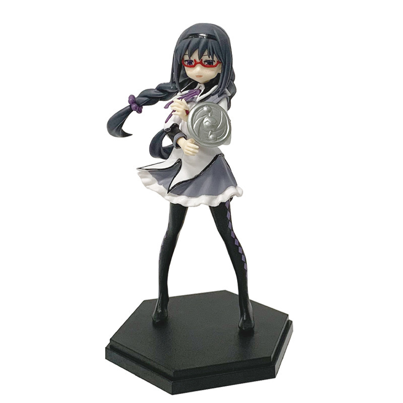 魔法少女まどか☆マギカ 反逆の物語 メガネ暁美ほむら 美少女フィギュア 風景 デスクトップ装飾 アニメ|undefined
