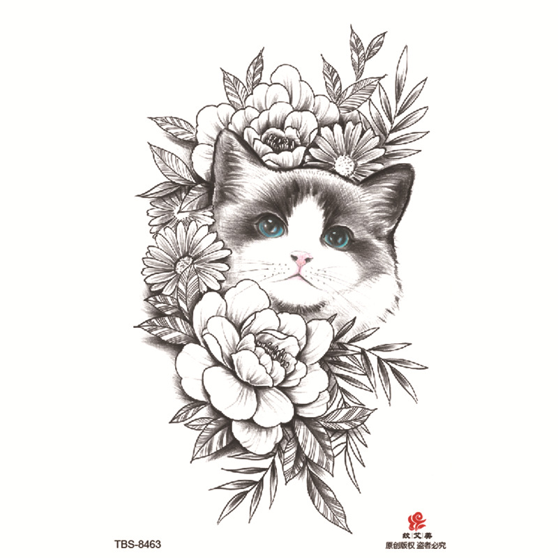 Pegatinas de tatuaje impermeables de brazo completo pequeño, símbolo de tótem, pegatinas de brazo pequeño, conjunto de ensamblaje al por mayor, suministro transfronterizo