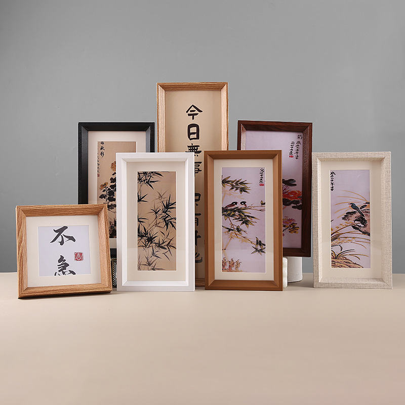 Chinese-style photo frame wall-mounted A3a4 calligraphy calligraphy and painting mounting ornaments 5-inch 6-inch 7-inch 8-inch 10-inch picture frame wholesale Chinese-style photo frame wall-mounted A3a4 calligraphy calligraphy and painting mounting ornaments 5-inch 6-inch 7-inch 8-inch 10-inch picture frame wholesale