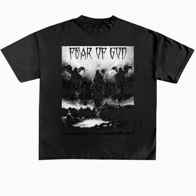 Vtg半袖男アメリカンヴィンテージマンソンセントレトロダークダーク欧米古いfogスタイルハイストリートtシャツ