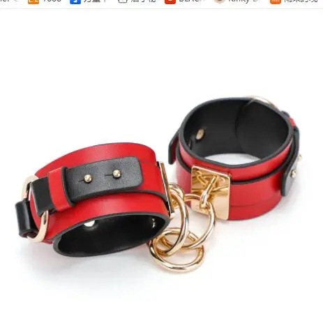 Esposas de pie rojo PU