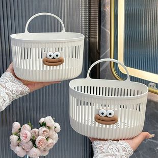 ✅ Multifunctional Small Hanging Basket Bathroom Bathroom Waste Towel Storage Basket Kitchen Dormitory Bedside Wall Hanging