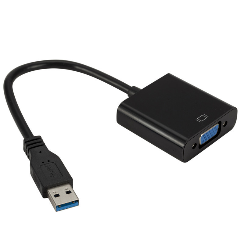 USB a VGA convertidor ordenador cable proyector USB tarjeta gráfica externa extender usb3.0 a cable VGA