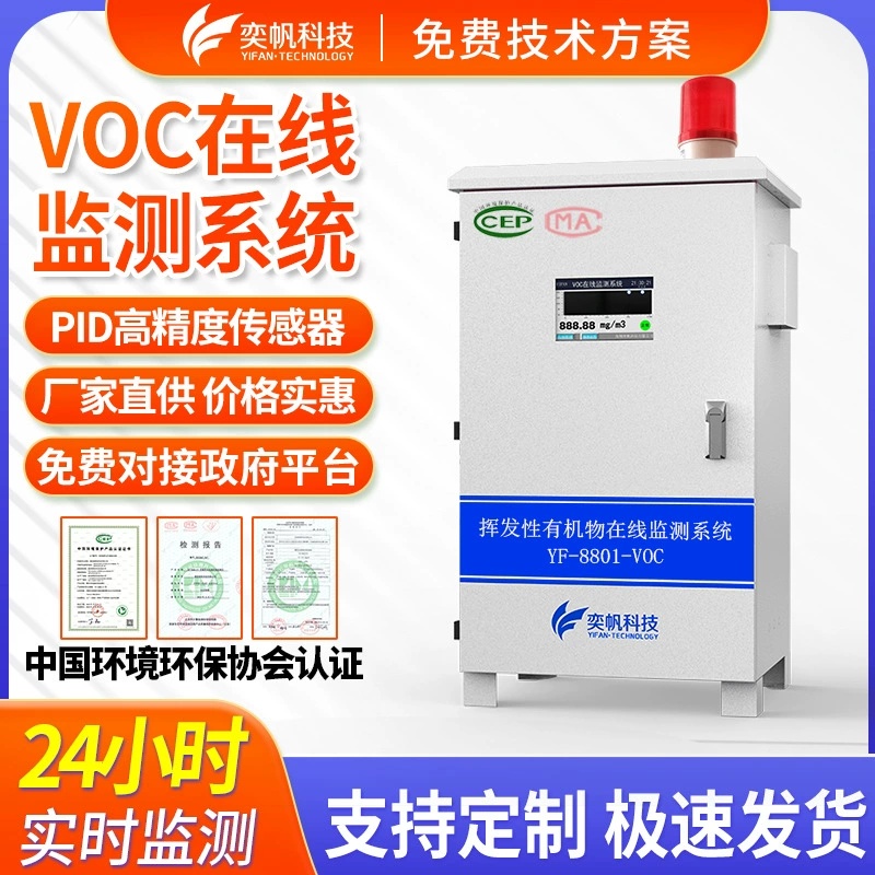 Детектор летучих органических соединений (ЛОК) на основе PID для измерения концентрации ЛОС в выхлопных газах, система онлайн-мониторинга ЛОС