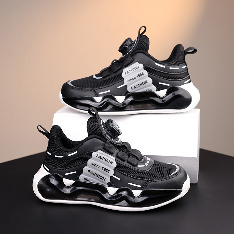 Zapatos para niños 2025 primavera y verano nuevo estilo malla transpirable para estudiantes casuales zapatos para correr para niños zapatos deportivos para niños