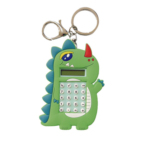 Creative Cute Brain-teaser Mini Maze Small Dinosaur Calculator Keychain Student Backpack Hook Small Gift Wholesale