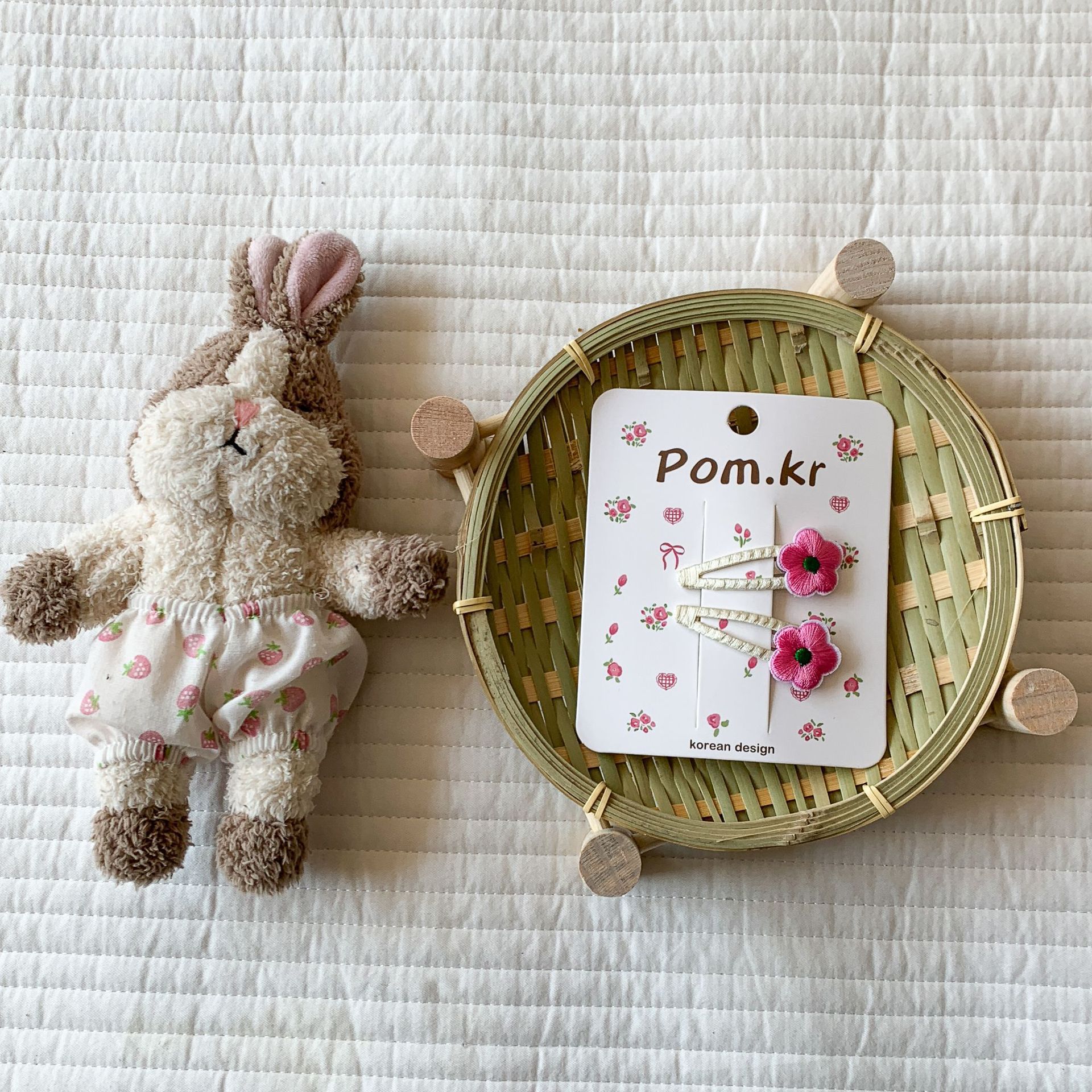 Caña de pera ropa para niños niña flor horquilla 2025 nuevo color sólido para niños dulce y lindo flequillo bb horquilla para bebé