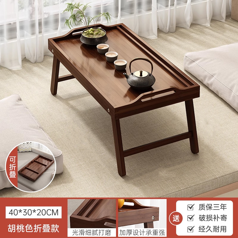 Ventana salediza mesa de centro mesa pequeña mesa de té de tatami sentado de estilo japonés dormitorio doméstico plegable alféizar de la ventana mesa baja mesa kang