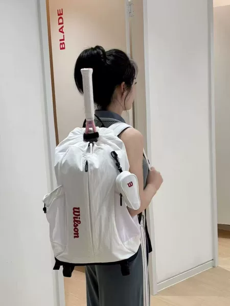 Cross-Border New Model W2 Tennis Bag, Men's and Women's Backpack, Couple's Casual Sports Fitness Badminton Bag with Independent Shoe Compartment