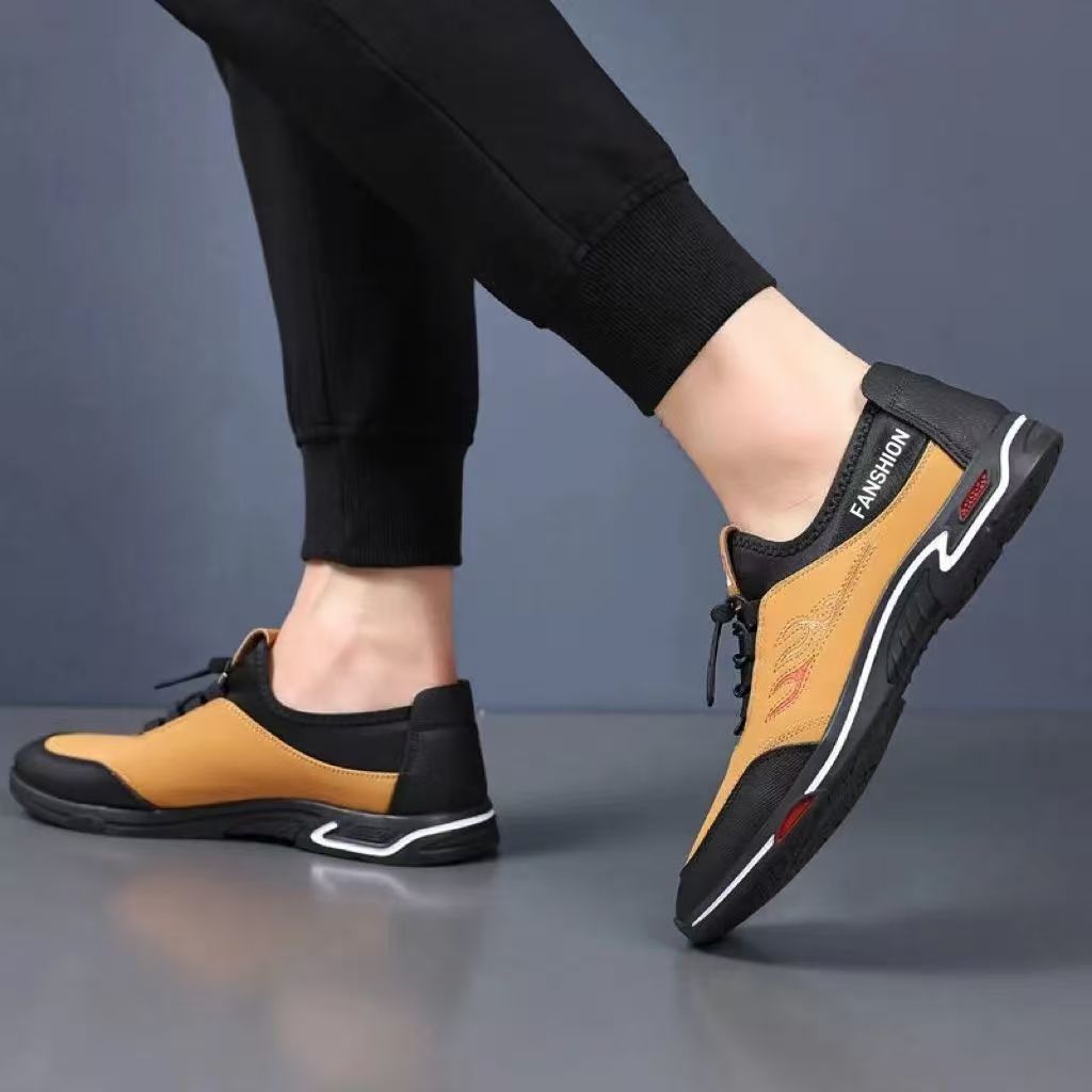 Nuevos zapatos de moda de negocios para hombres con suela suave zapatos transpirables para caminar al aire libre zapatos deportivos coreanos explosivos al por mayor transfronterizos