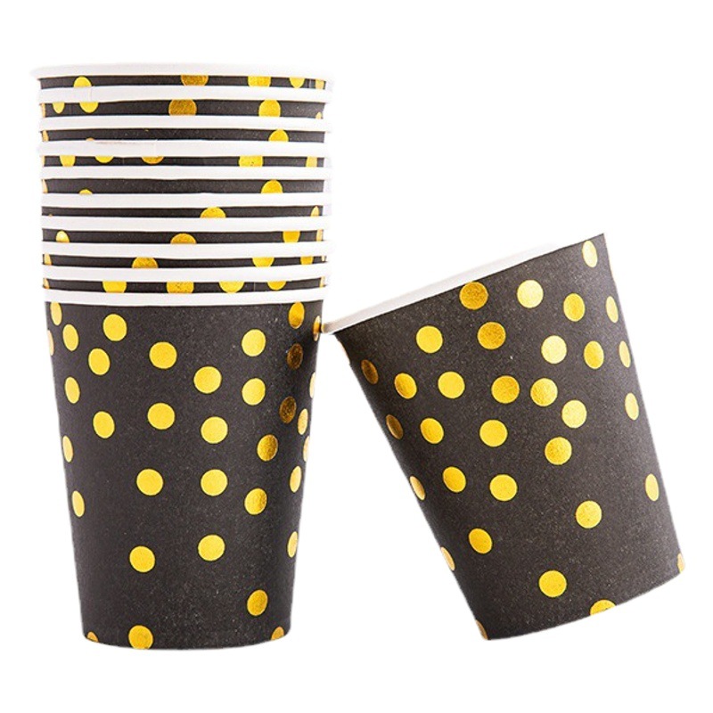 Placa de papel DIY fiesta de cumpleaños fiesta Comercio exterior multi-tamaño degradable protección del medio ambiente vajilla traje plato desechable