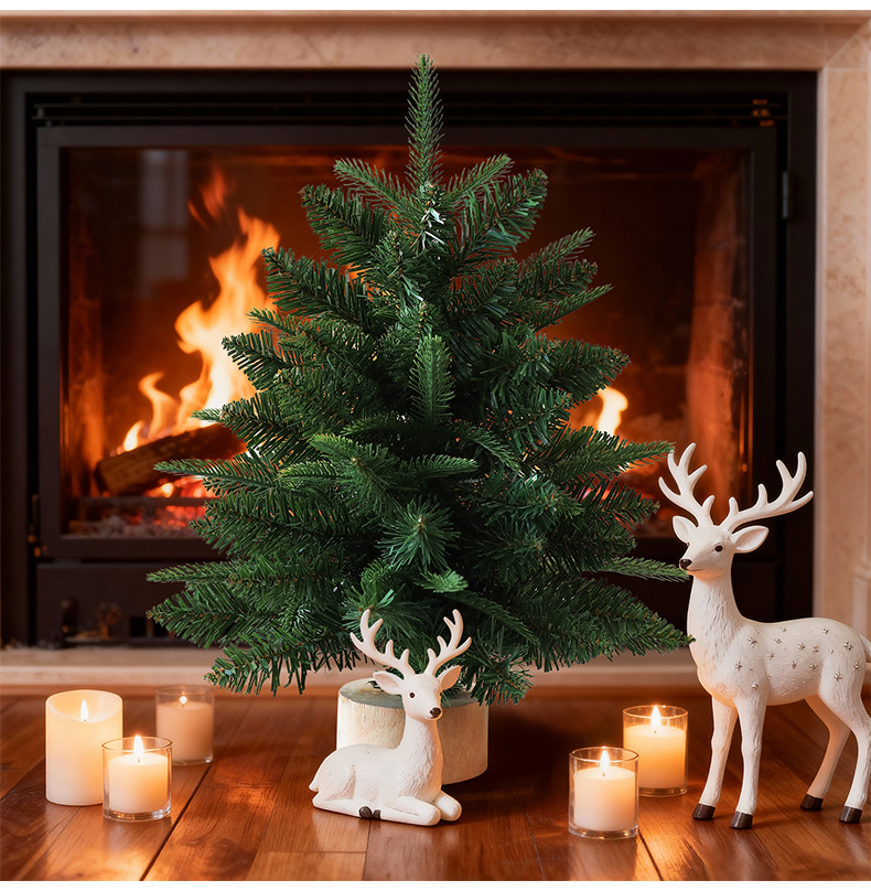 Christmas Tree Ornament Desktop Pe Pvc Tree For Home Decoration_voghion.com