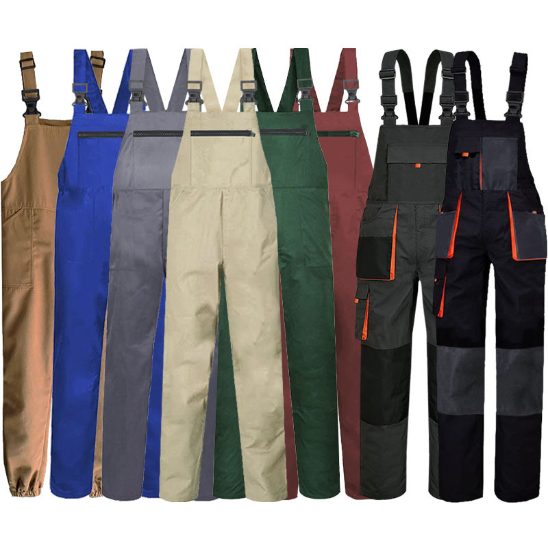 Algodón puro multi-Bolsillo marca de moda japonesa más tamaño herramientas overoles hombres y mujeres comercio exterior de una sola pieza de protección laboral impresión personalizada