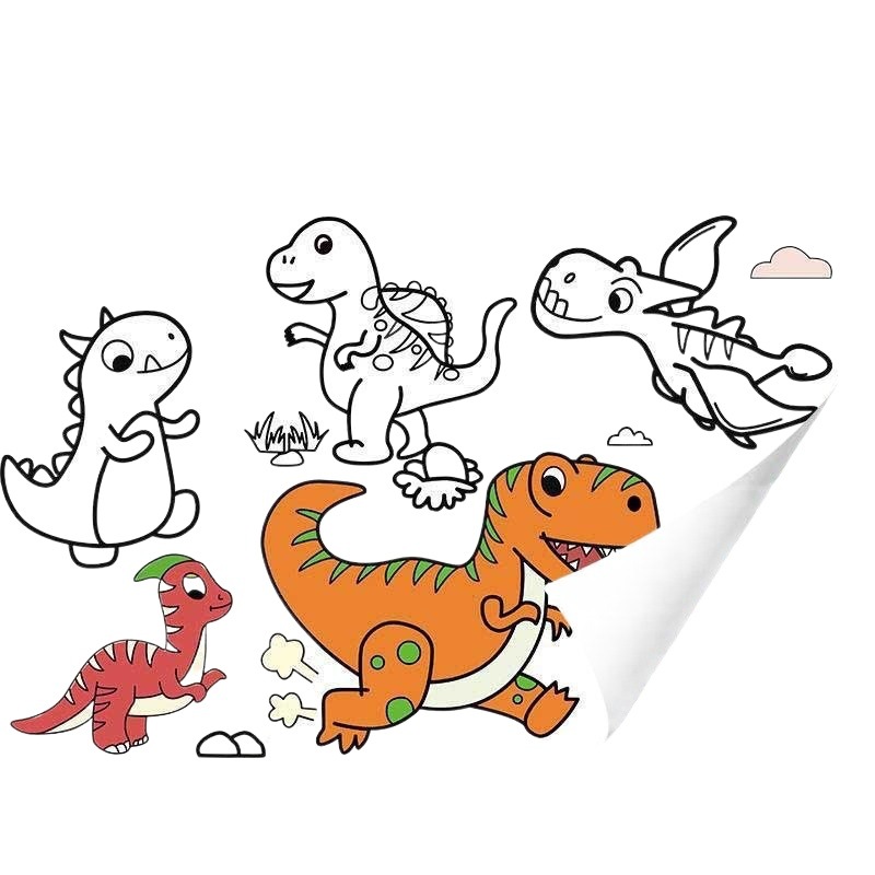 Pergamino de Graffiti para niños, papel de pintura para colorear, rollo largo de 10 metros, rollo de graffiti, papel grande autoadhesivo